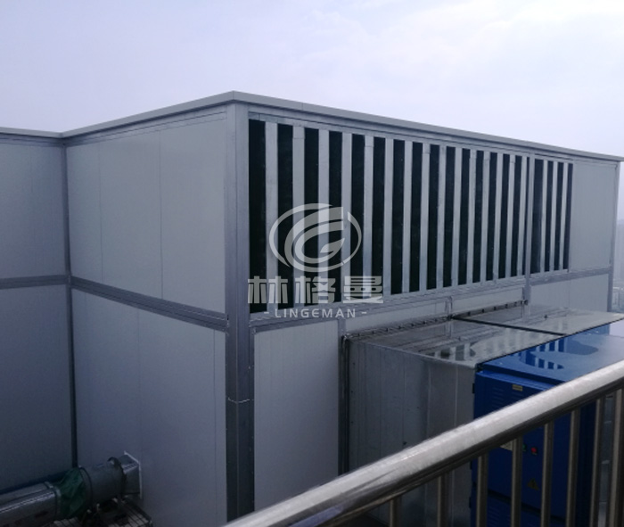 佛山越秀星匯云錦廣場天面油煙排風機噪聲治理相片